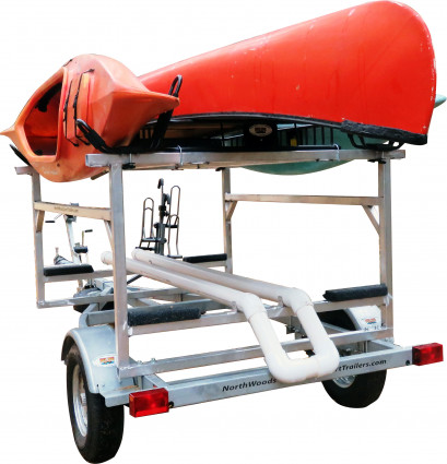 Transport, Storage & Launching: Hobie© Tandem Island + Storage + Kayaks +Bikes- Mast Tube by North Woods Sport Trailers - Image 4042 Transport, Storage & Launching: Hobie© Tandem Island + Storage + Kayaks +Bikes- Mast Tube by North Woods Sport Trailers - Image 4042