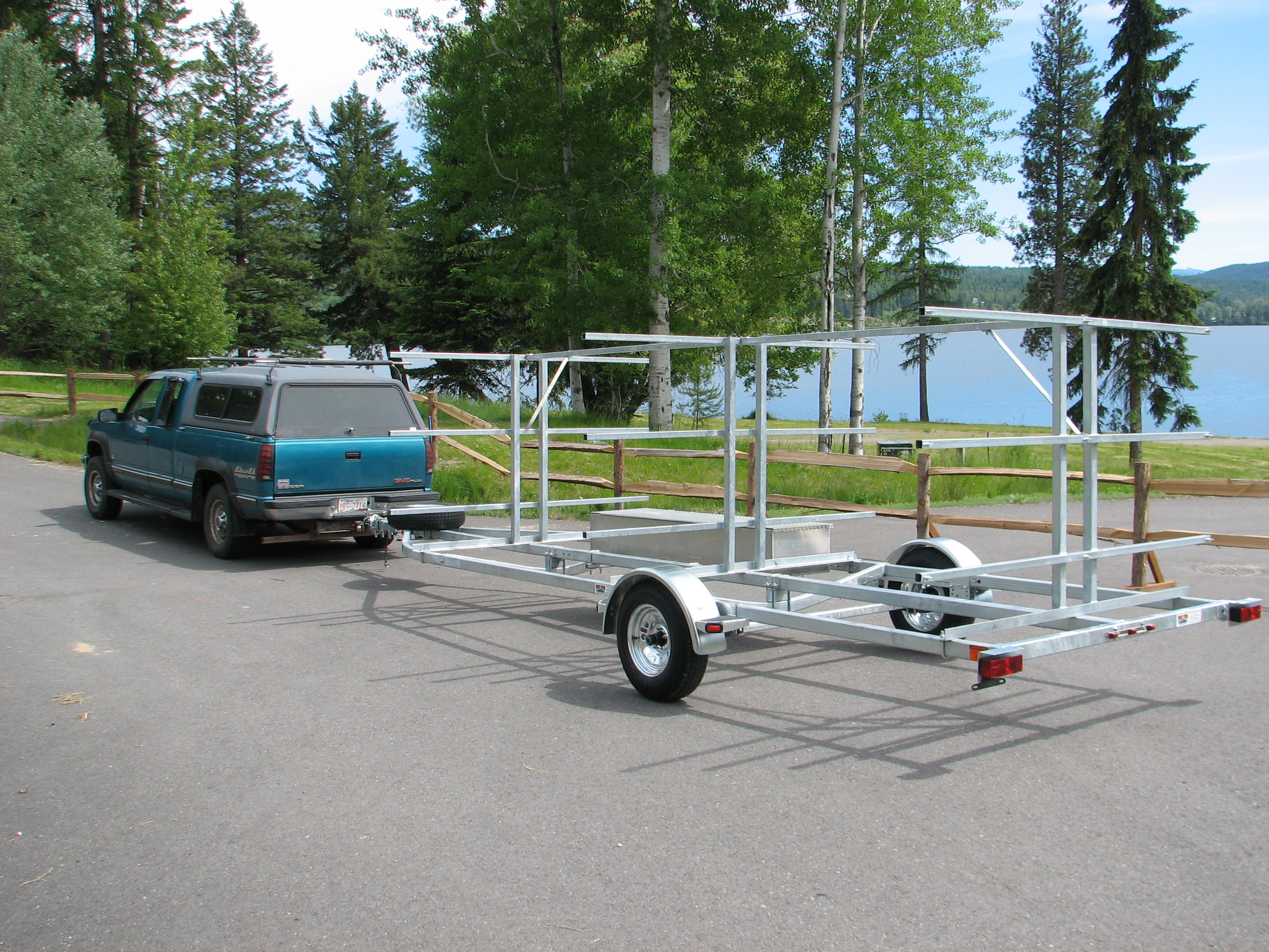 Transport, Storage & Launching: 12-24 Canoes, Kayaks,Outrigger, Big Canoes, Gear Storage, Bikes by North Woods Sport Trailers - Image 4025