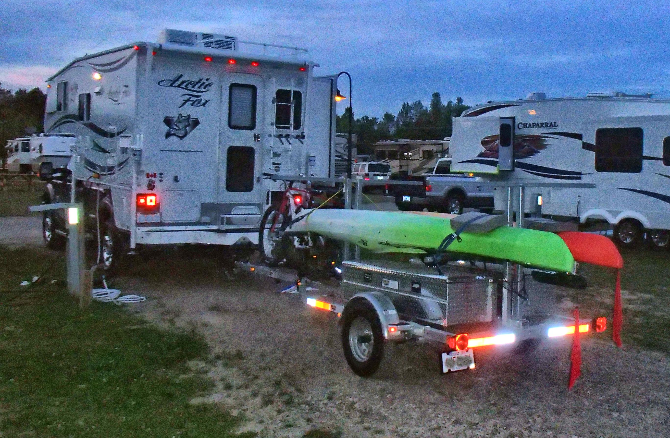 Transport, Storage & Launching: 4 Place Canoe Trailer/8 Kayak Trailer with Storage by North Woods Sport Trailers - Image 4028 Transport, Storage & Launching: 4 Place Canoe Trailer/8 Kayak Trailer with Storage by North Woods Sport Trailers - Image 4028