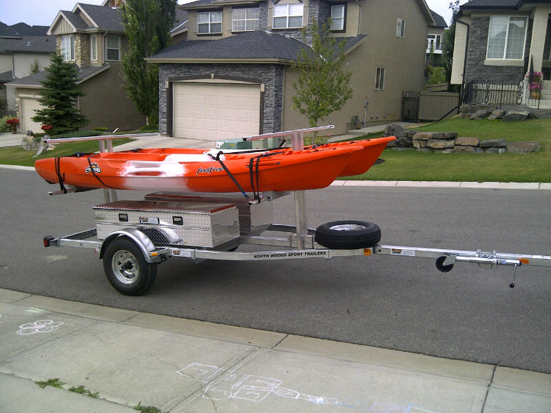 Transport, Storage & Launching: 4-8 Place Canoe, Kayak, Raft, SUP, Bike, Gear by North Woods Sport Trailers - Image 4029 Transport, Storage & Launching: 4-8 Place Canoe, Kayak, Raft, SUP, Bike, Gear by North Woods Sport Trailers - Image 4029