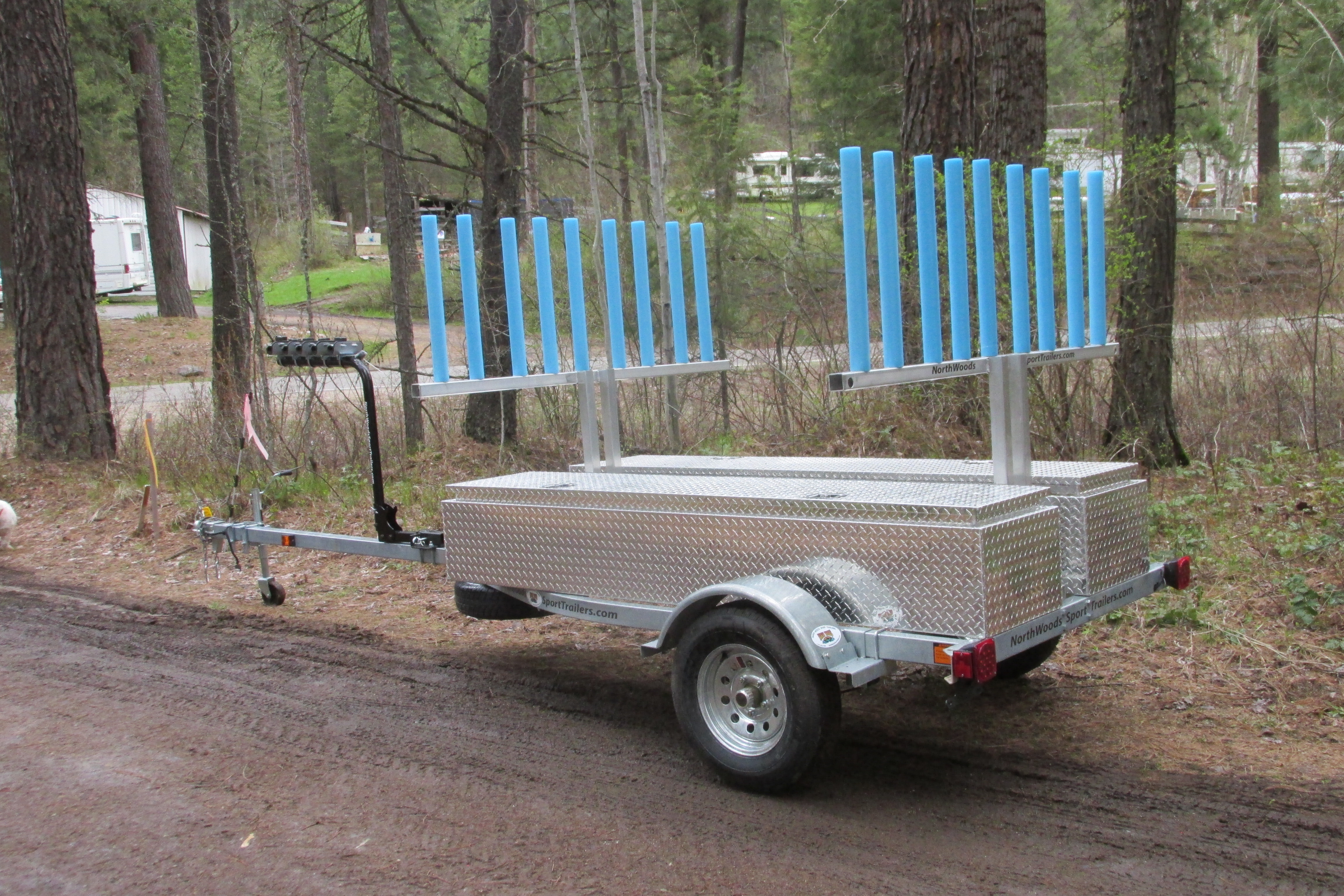 Transport, Storage & Launching: Multi Trailer Kayak, Canoe, SUP, Sailboat, Bikes, Storage by North Woods Sport Trailers - Image 4027