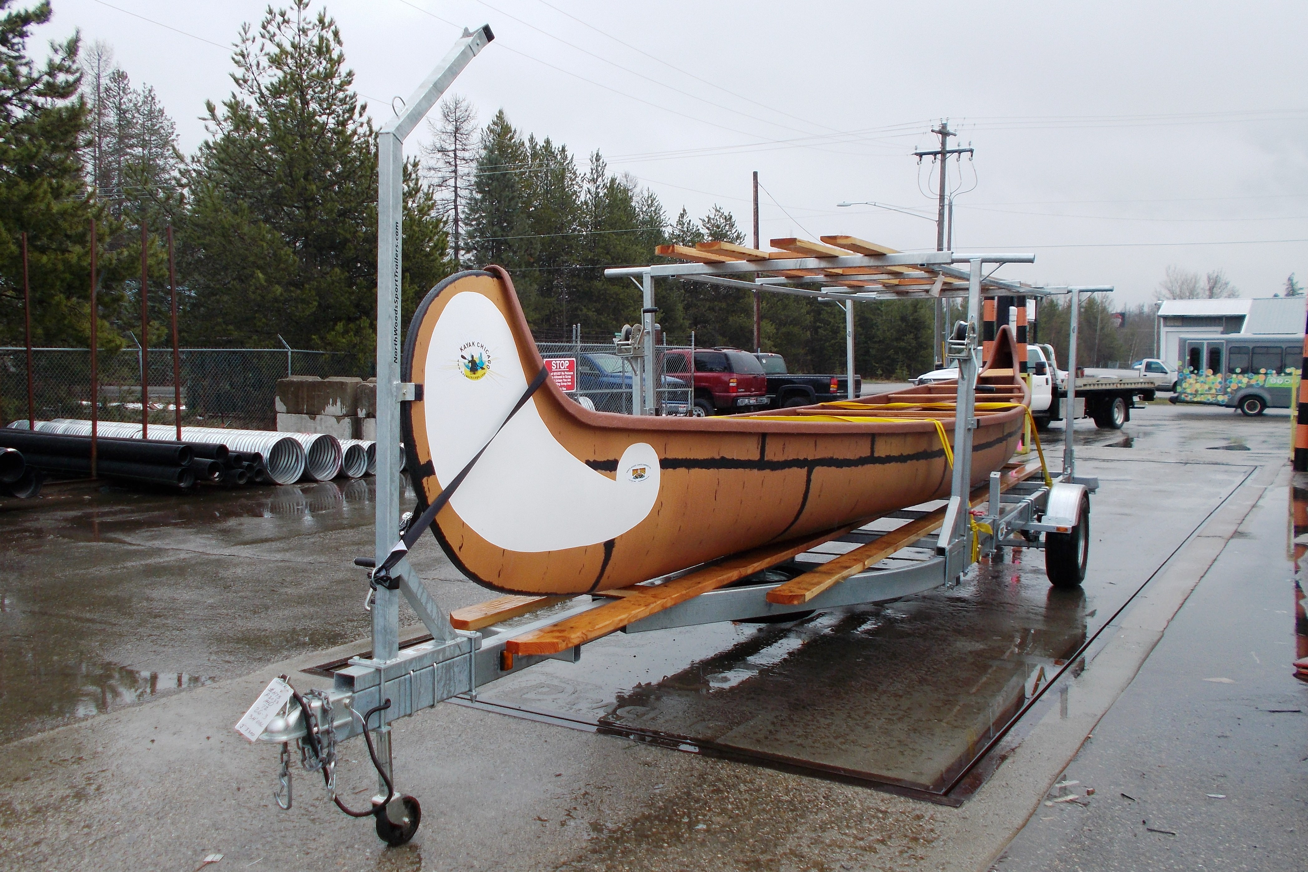 Transport, Storage & Launching: Specialty Canoe, Kayak, SUP, Outrigger, Big Canoe, York Boat  Trailers by North Woods Sport Trailers - Image 4532