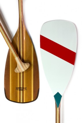 Canoe Paddles: Seagull - Painted Carbon-backed Gunflint by Sanborn Canoe Co. - Image 4537
