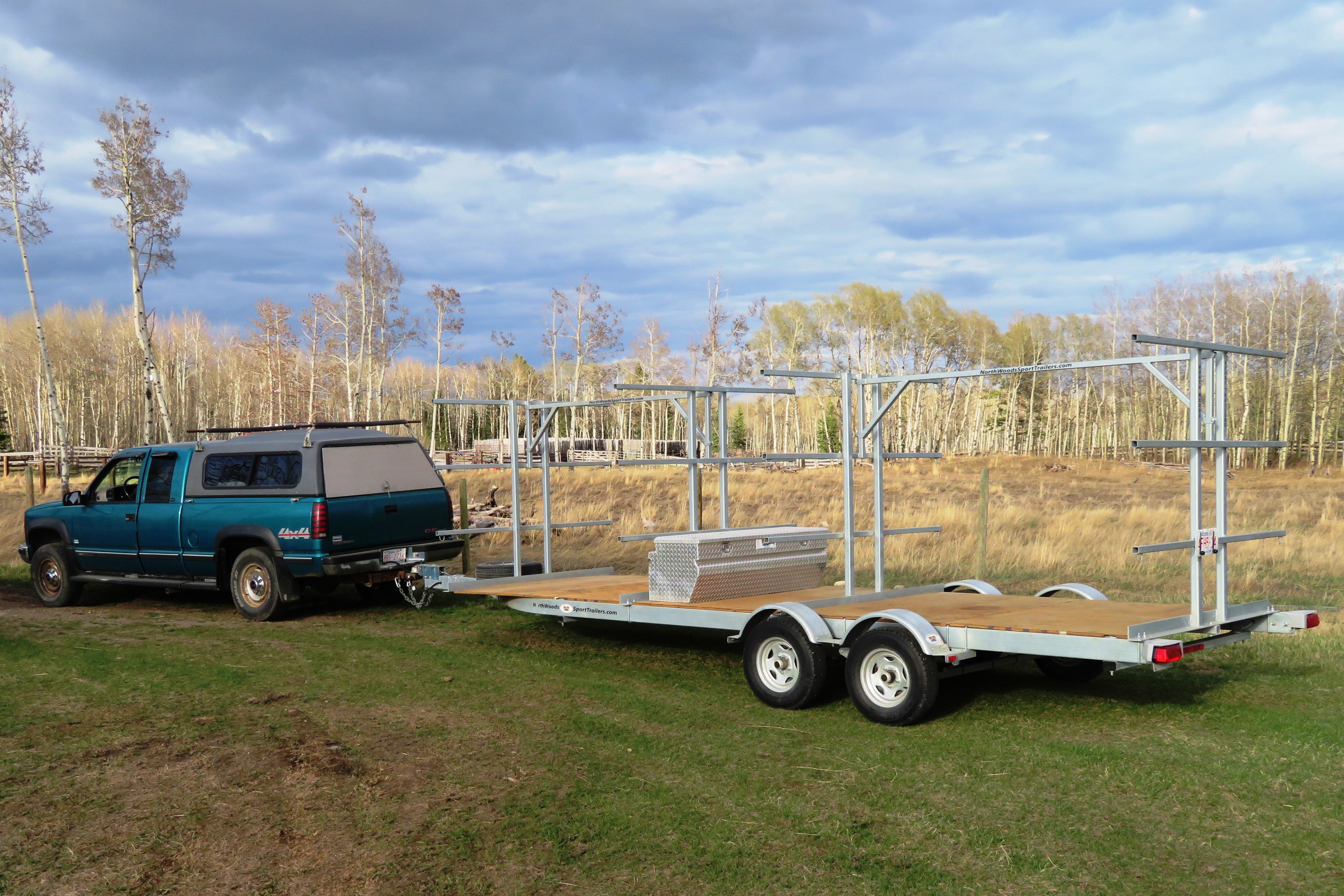 Transport, Storage & Launching: 8 - 12 Canoe / 16 -24 Kayak, SUP Trailer, Gear, Bikes by North Woods Sport Trailers - Image 4030 Transport, Storage & Launching: 8 - 12 Canoe / 16 -24 Kayak, SUP Trailer, Gear, Bikes by North Woods Sport Trailers - Image 4030