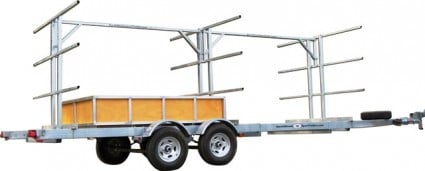 Transport, Storage & Launching: 8 - 12 Canoe / 16 -24 Kayak, SUP Trailer, Gear, Bikes by North Woods Sport Trailers - Image 4030 Transport, Storage & Launching: 8 - 12 Canoe / 16 -24 Kayak, SUP Trailer, Gear, Bikes by North Woods Sport Trailers - Image 4030