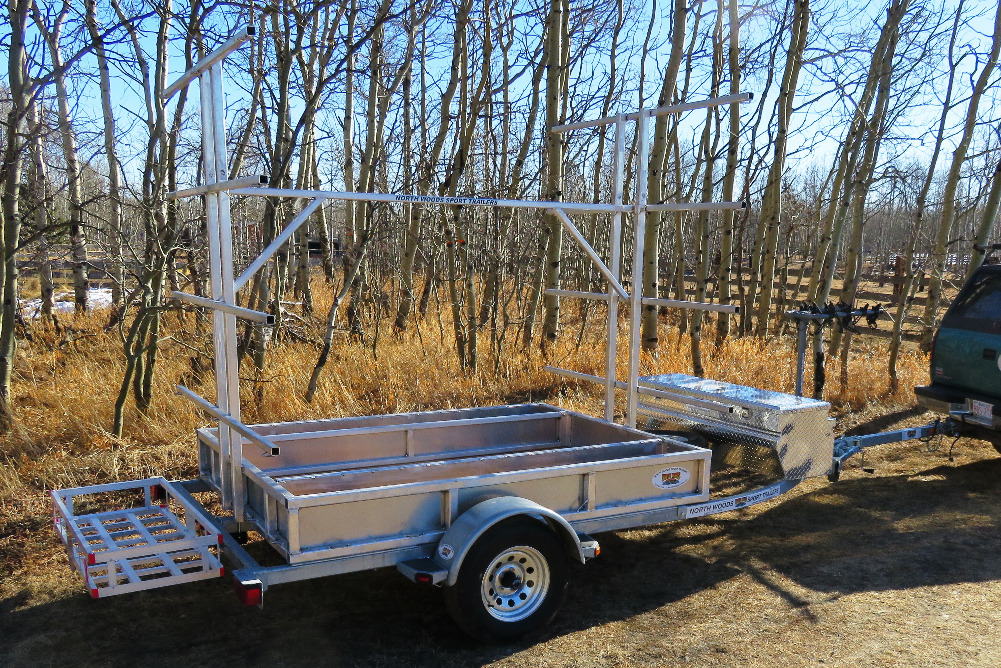 Transport, Storage & Launching: 8 - 12  Canoe / 16 -24 Kayak, SUP Trailer, Gear, Bikes by North Woods Sport Trailers - Image 4030