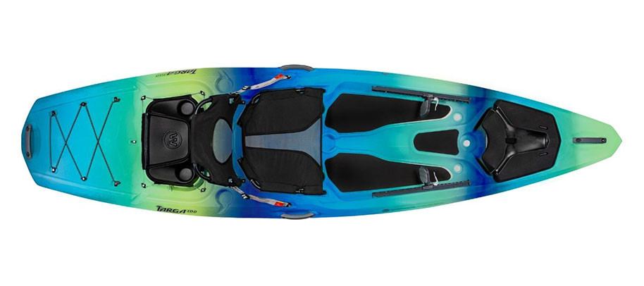 Wilderness Systems Targa 100 kayak in Galaxy, top view