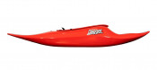 Dagger Supernova whitewater kayak in Red, side view
