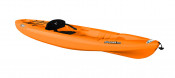 Pelican Pulse 100X kayak in Orange, three-quarter view