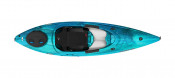 Pelican Argo 100XR recreational sit-in kayak in Aquamarine, top view
