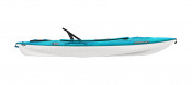 Pelican Argo 100XR recreational sit-in kayak in Aquamarine, side view
